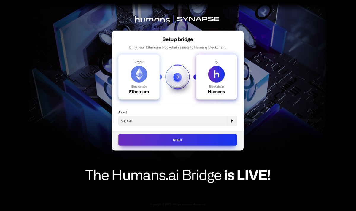 Humans.ai Synapse Bridge has been launched!