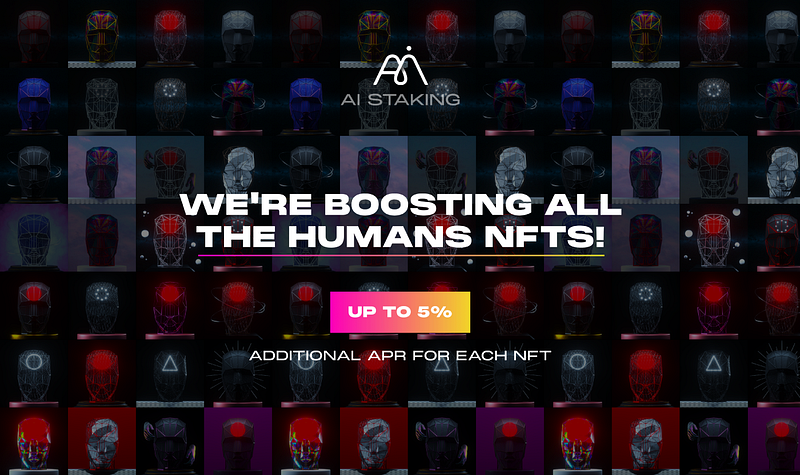 The Humans.ai Pre-Staking Program starts on the 1st of March (13:00 UTC) for NFT holders